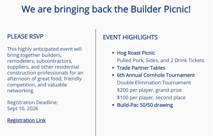 HBA Builder picnic details