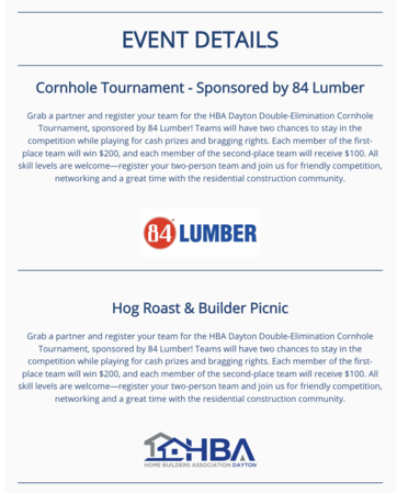 HBA Builder picnic details 2
