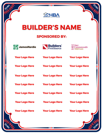 Reverse tabletop Sponsor Sign